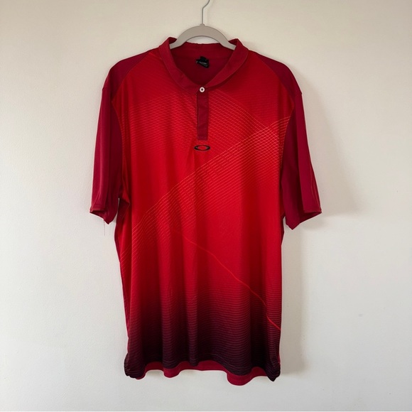 Men’s Oakley Performance Polo Short Sleeve Red XXL - Picture 1 of 6